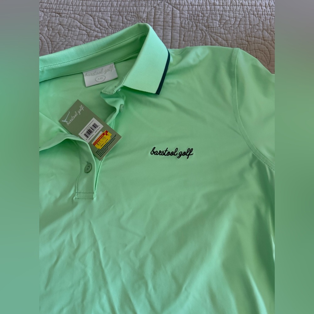 Barstool Golf Women's Short Sleeve Polo - Mint Green